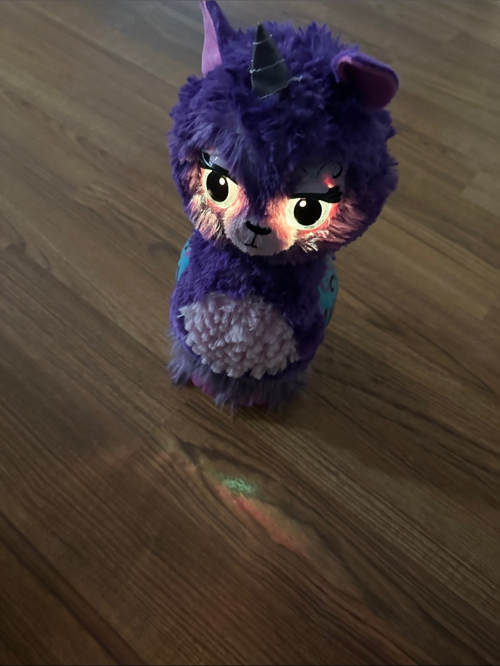 Purple Plush Unicorn Llama Interactive  Toy